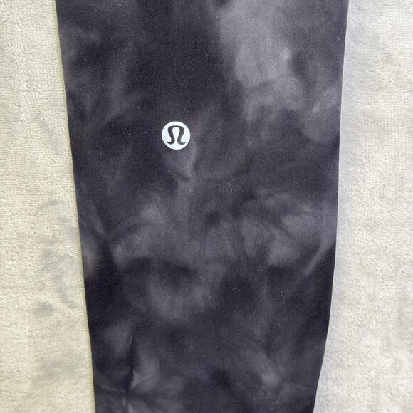 Lululemon Align Pants Womens 4 Black Gray High Rise Tie Dye Leggings Athleisure - Picture 3 of 6